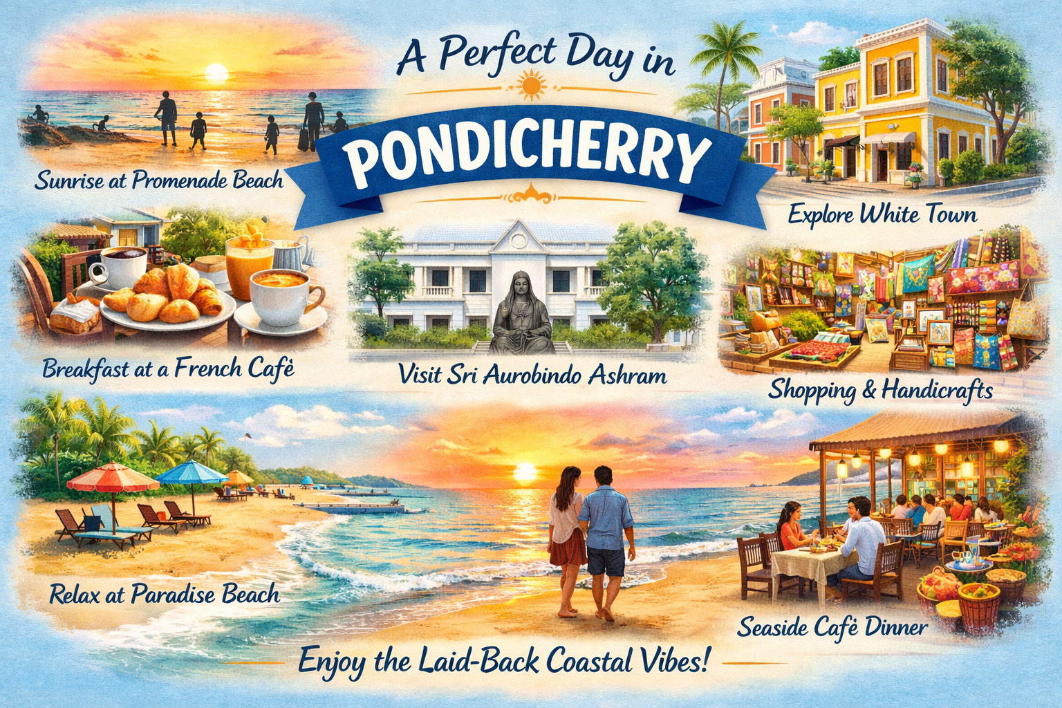 How to spend a day in Pondicherry?